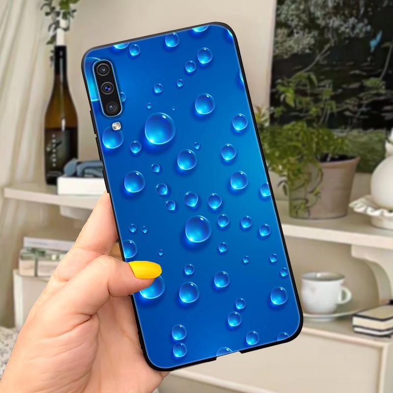 Phone Case For Samsung Galaxy A30s A50 Case Cute Silicone Black Back Covers on For Coque Samsung A50 s A50s A 30s Cover Bumper