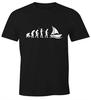 Mens T-Shirt Sail Boat Evolution Fun Unisex T-shirt