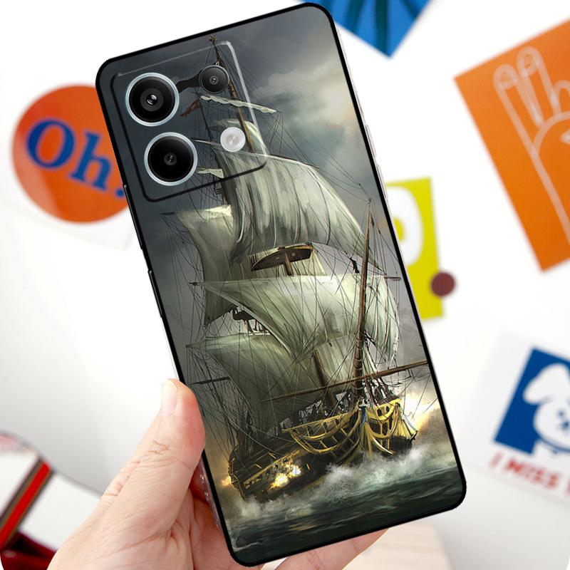 

Sailing Pirate Ship Boat Funda For Xiaomi Redmi Note 11 10 12 13 14 15 Pro Plus Case For Redmi 15 10C 13C 12C 14C 15C Redmi Note 12 Pro 5G