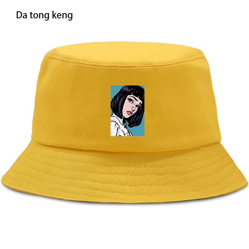 Anime HipHop MICHELANGELO Bucket Hat Women Unisex Summer Fishing Fisherman Cap Foldable Unisex Sun Caps Sunscreen Panama Beach Hats