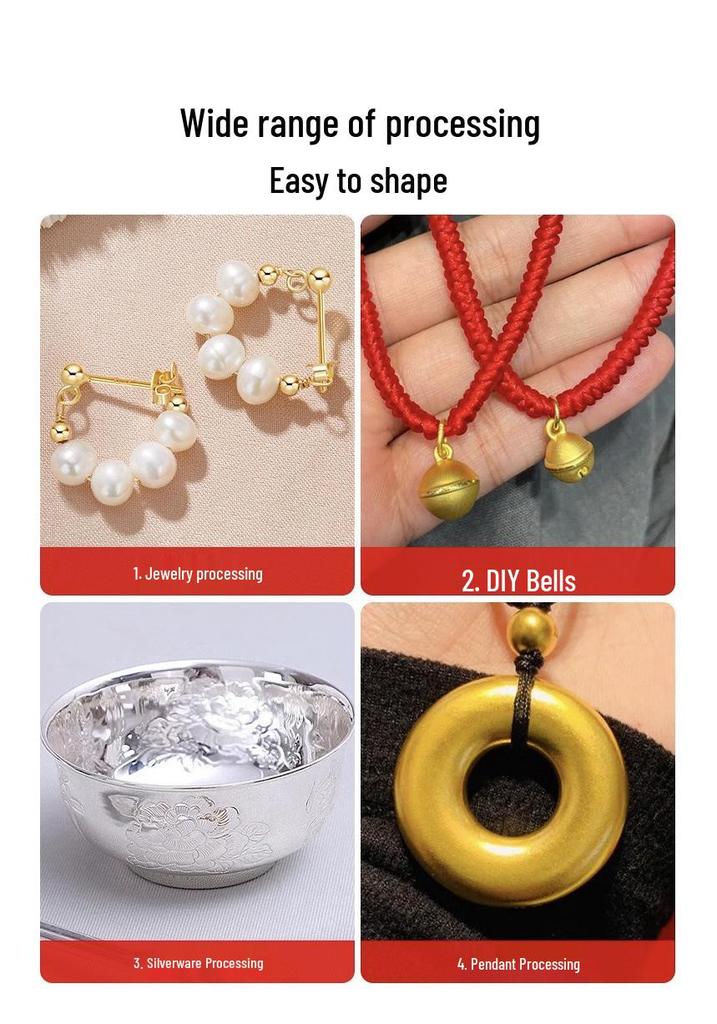 Multifunctional Jewelry Polishing & Grinding Tools: Square, Round, Irregular Shapes in Gold, Silver, Copper.