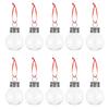 10PCS 50ml Round Christmas Ball with Removable Cap Tree Hanging Ornament Decors Home Decorations Party Supplies