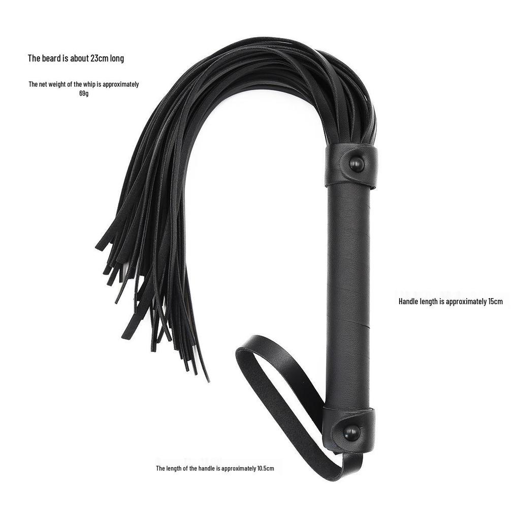 Leather Multi-Tassel Whip for Spanking Practice