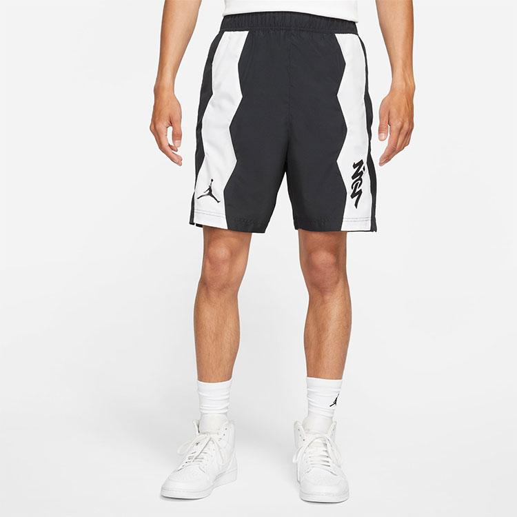 Jordan Spliced Quick-Dry Woven Sports Shorts Men Bottoms Black DH9714-010
