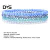 4Pcs/Set Beach Bracelet Fine Workmanship Non-Fading Stacked Bracelet Faux Crystal Versatile Bracelet for Daily Wear