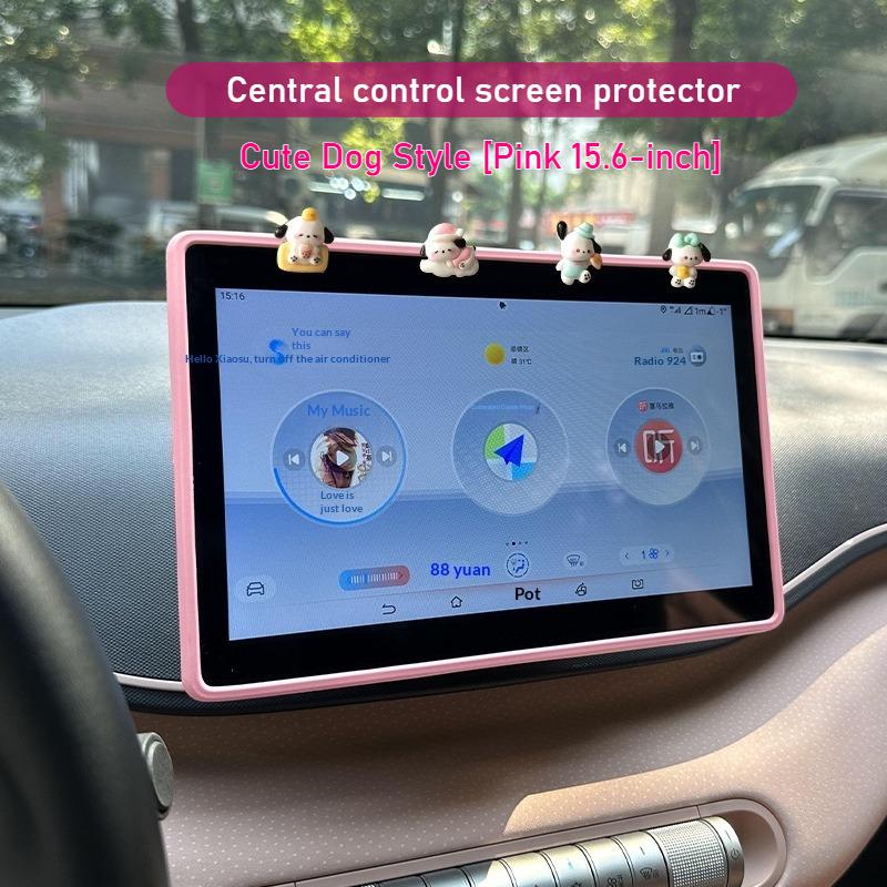 For BYD Han Qin Tang Song Haiou Seal Yuan Plus Car Silicone Screen Protector Frame Navigation Screen Anti-bump Protective Case