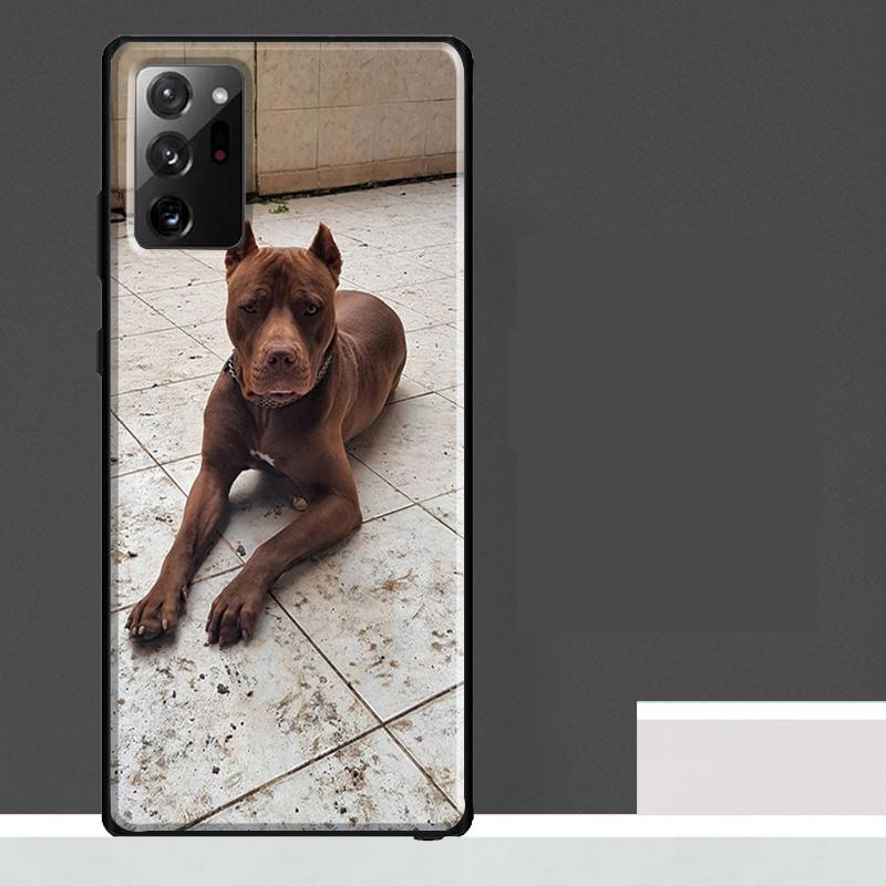Cute Pit Bull Dog Pitbull Case For Samsung Galaxy S24 Ultra S23 S22 S21 S25 Ultra S9 S10 S20 Plus S25 FE Phone Cover