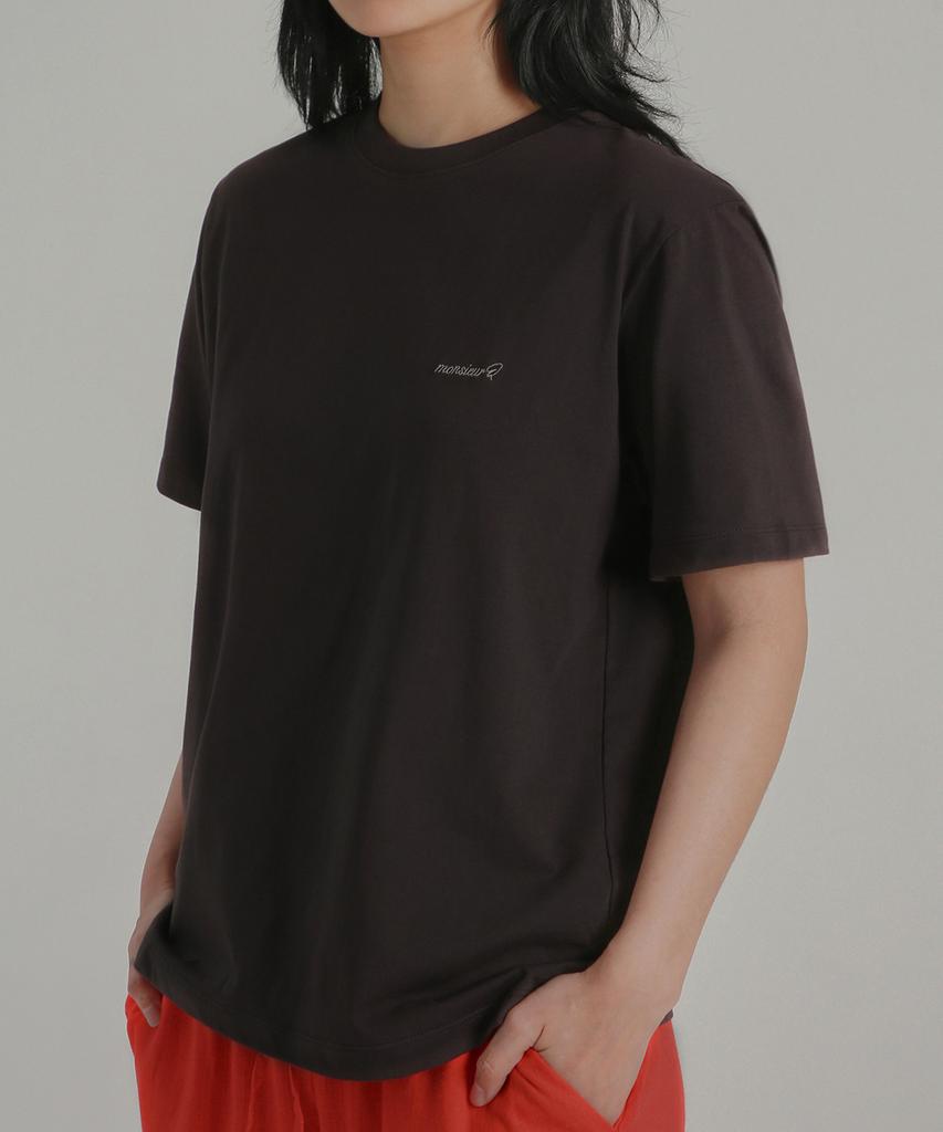 Kyuseu [2 Pack] Silket Cotton Logo Short Sleeve T-Shirt (5 Colors) (Type B)