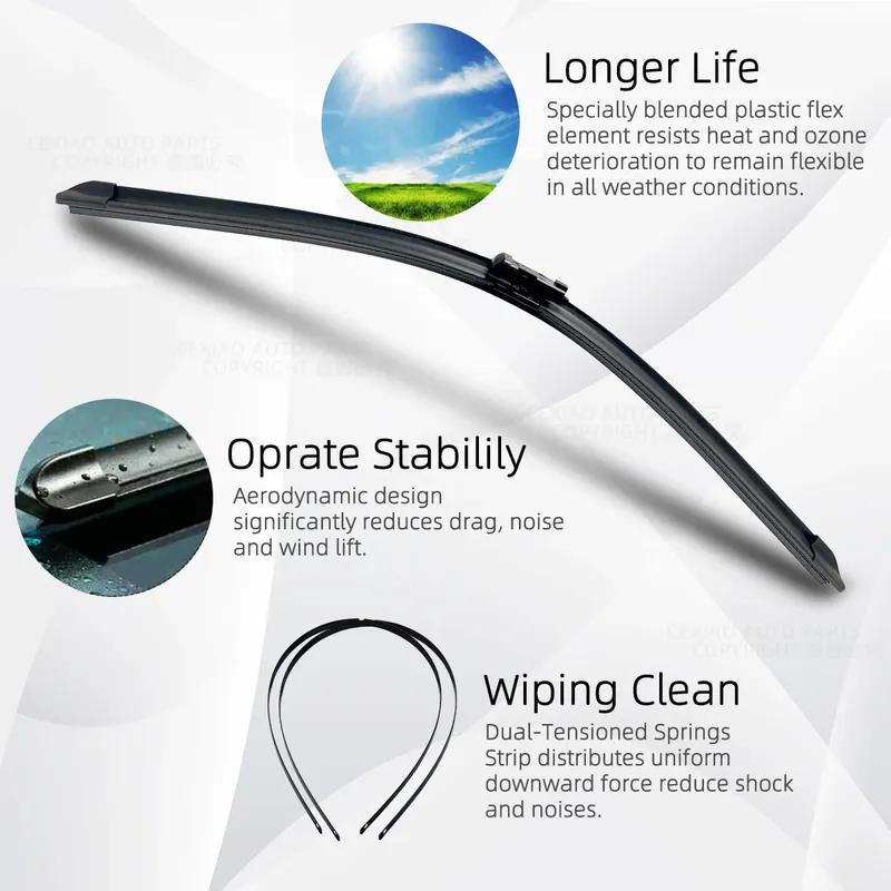 For BMW X1 E84 X3 F25 X4 F26 X5 E70 X6 Front Windshield Wiper General Motors Multifunctional Double Rubber Car Accessories