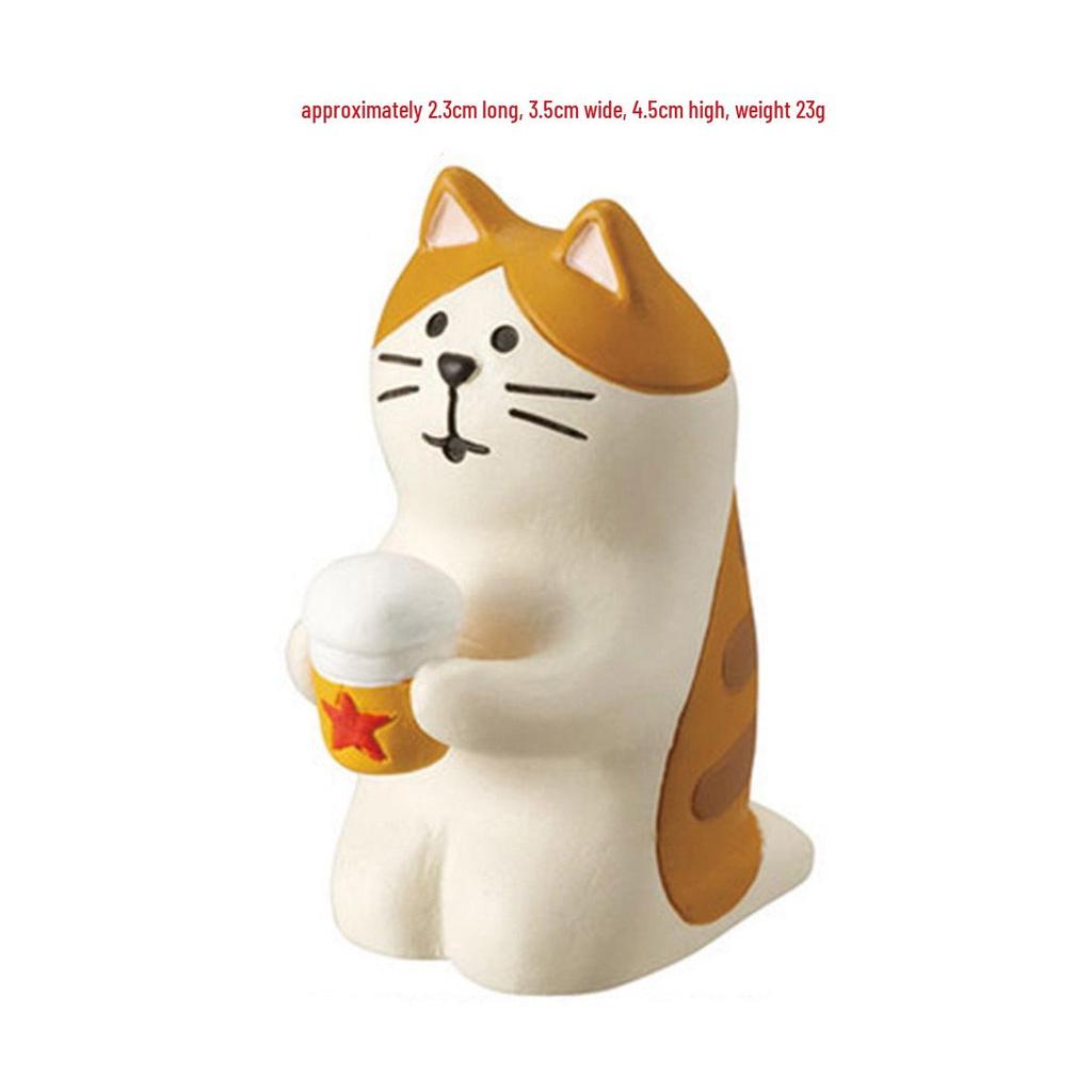 Japanese Style Cat Resin Ornament for Car Console Decoration