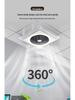 Modern High-Power Integrated Ceiling Fan with Gypsum Board Remote and Aluminum Clip-in Air Circulator