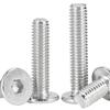 304 Edelstahl Große Flachkopf Sechskant-Innensechskantschrauben - Kundenspezifische Dünne Flachkopfschrauben