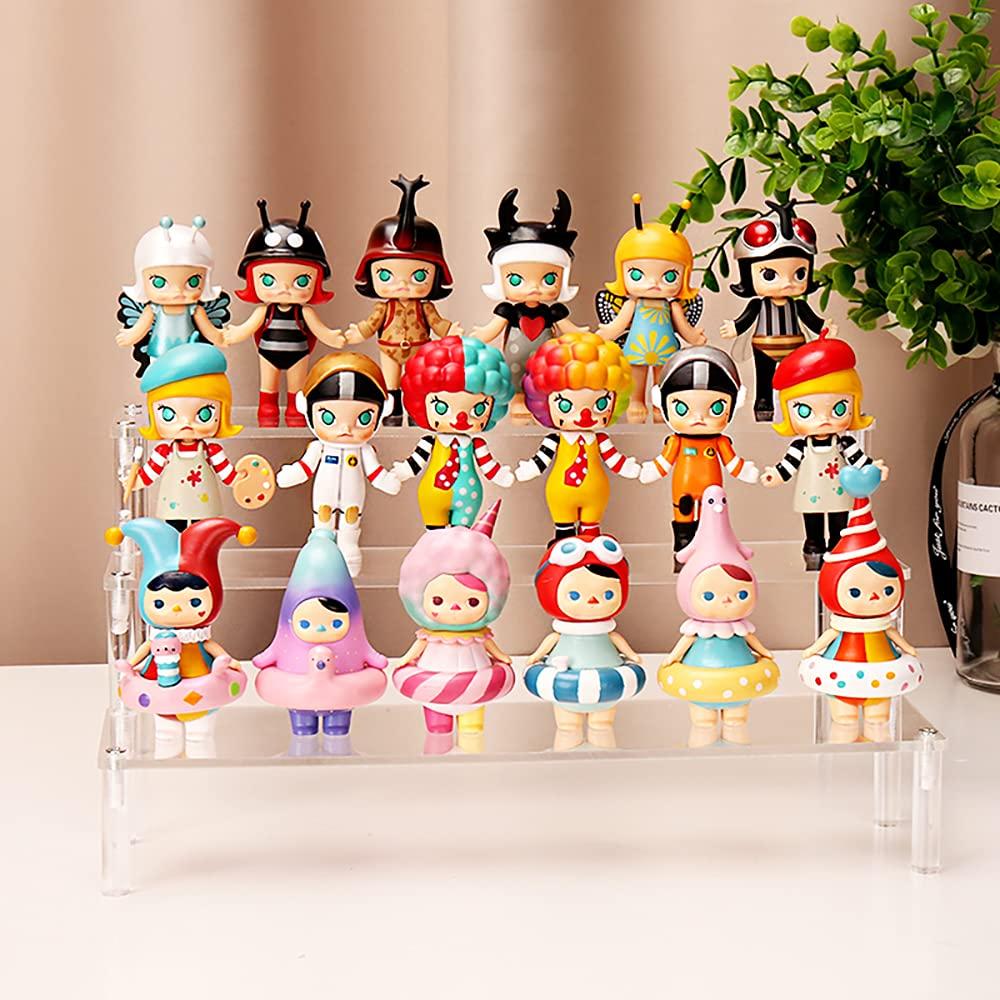VIEAURA Display Acrylic 3 Figure 30cm Wide Stand, Stage, Tiers, Collection,