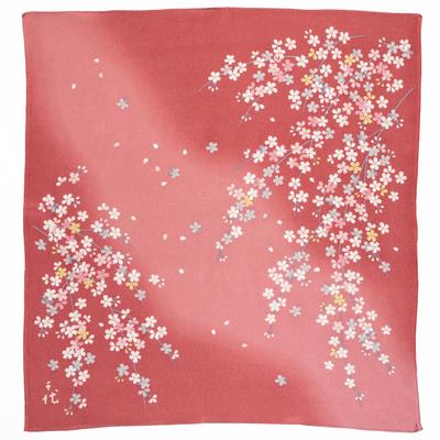 Chiyo Sakura Furoshiki 68cm Wide Rayon Furoshiki Made In Japan Uno's (Cherry Blossom) (Pink)