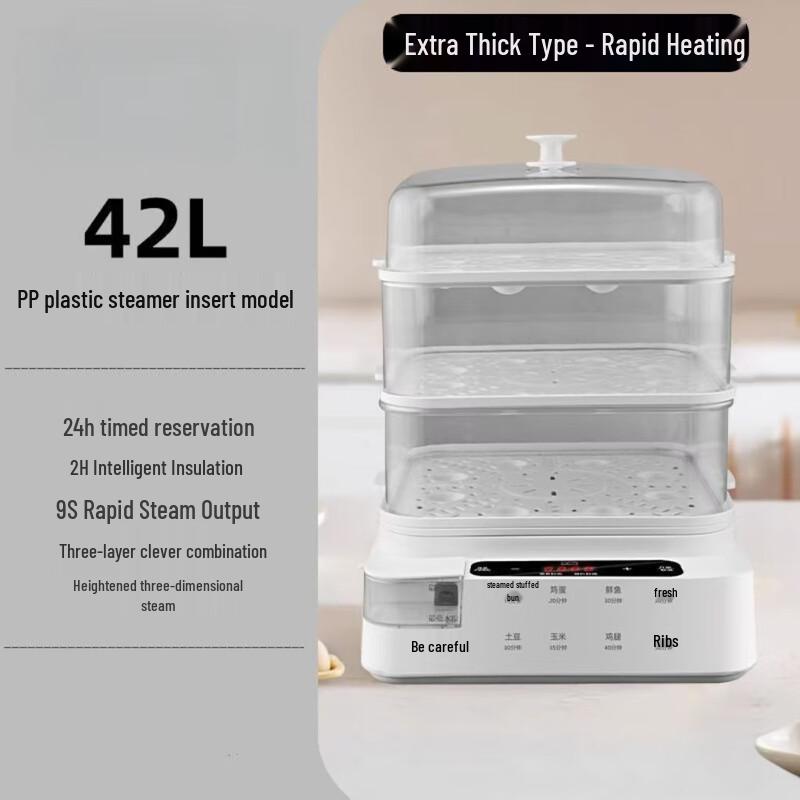 Multi-functional Electric Steamer with External Water Refill