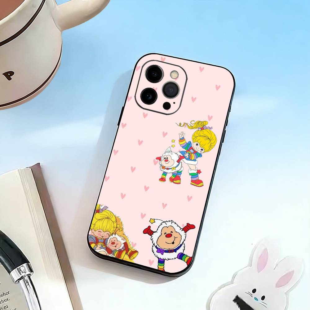 

Color Kids Rainbow Brite Phone Case For iPhone 17,16,15,14,13,12,11 Plus,Pro Max,XS,Soft Silicone Black Cover iPhone17PRO