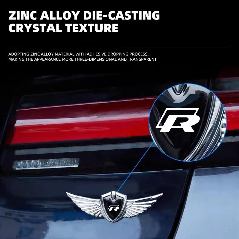 2026 Neu Für VOLKSWAGEN VW 1 Stück Neues Auto-Emblem Metallflügel Karosserie-Dekoration Aufkleber Autozubehör Für Volkswagen Tiguan Bora POLO PASS