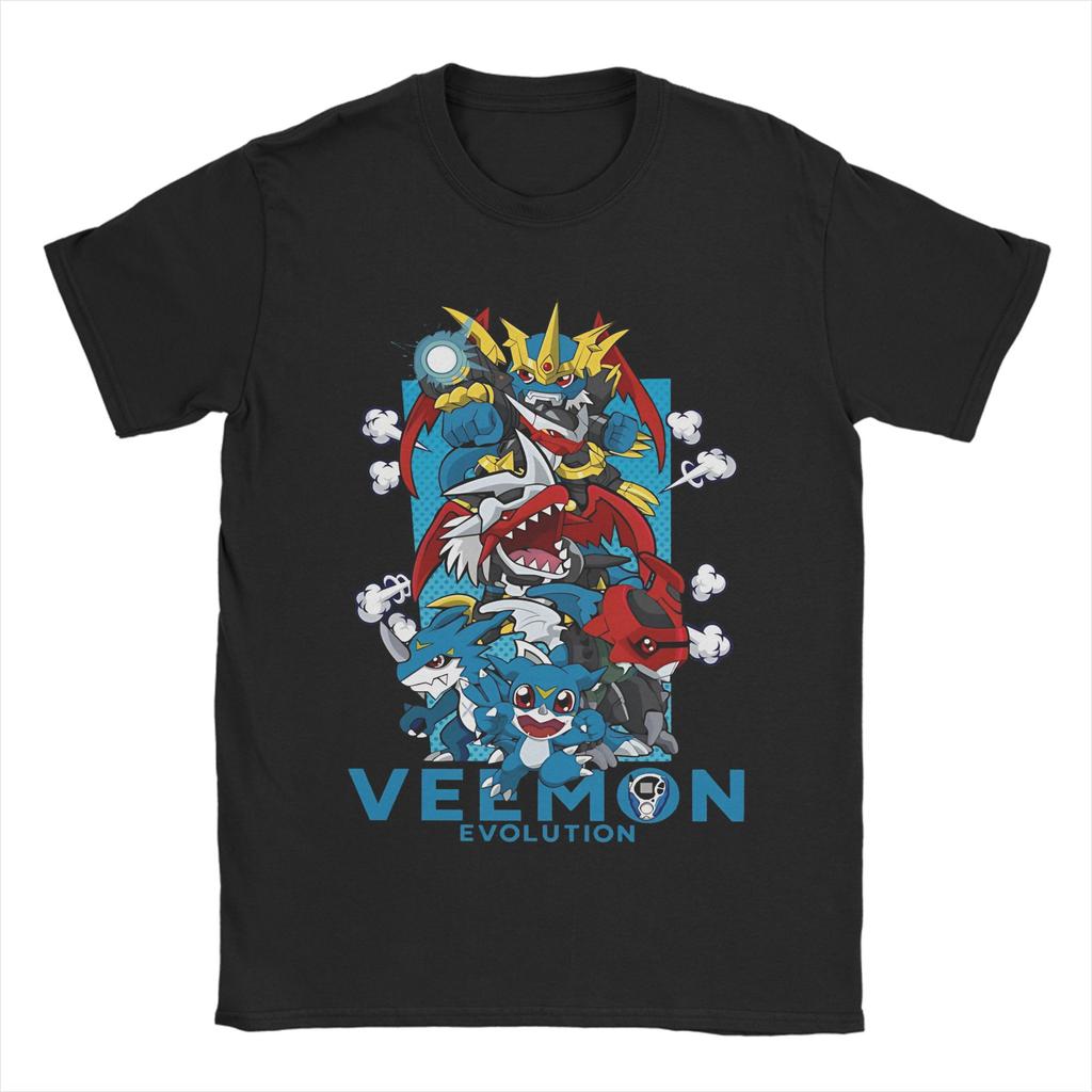 Digimon Digit-allies T-Shirt for Men Women  Vintage Cotton Tee Shirt Crew Neck Short Sleeve T Shirts New Arrival Tops