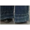 DIMANAF 2026 Summer New Plus Size Women Jeans Elastic Waist Long Pants Loose Casual Denim Cotton Trousers Plaid