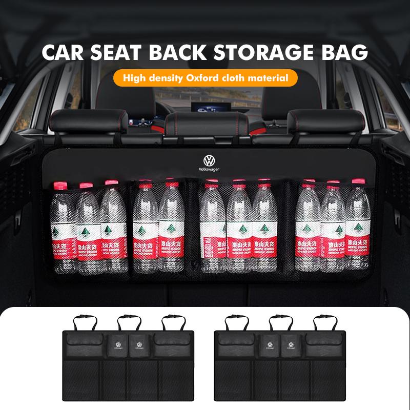 Car Seat Back Storage Hanging Bag Water Cup Phone Container Box For Volkswagen VW Scirocco Passat Polo B5 B6 B7 CC Tiguan Sharan BHQ1