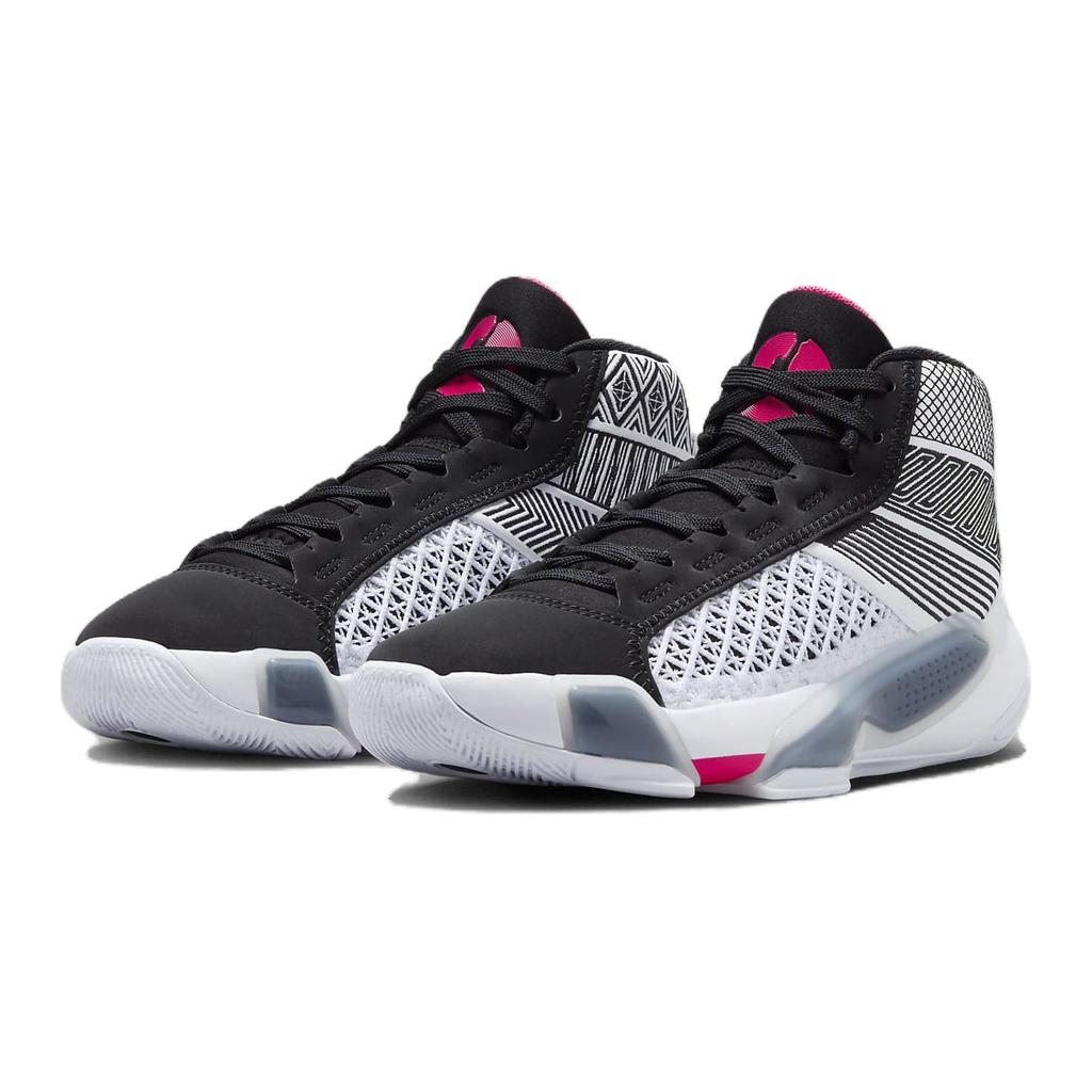 Jordan Air Jordan 38 Low GS Comfortable Mid top Basketball Shoes Black White Red Unisex DZ3499-101