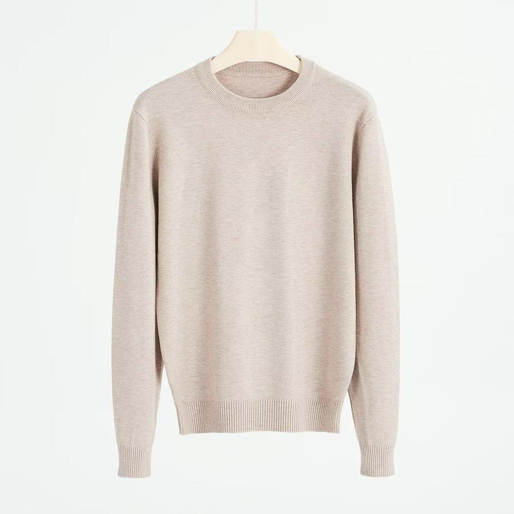 Men's Warm Knit Slim Fit Round Neck Pullover Sweater
