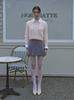 PLACE STUDIO Round Cable Point Color Block Knit Sweater (Pink)