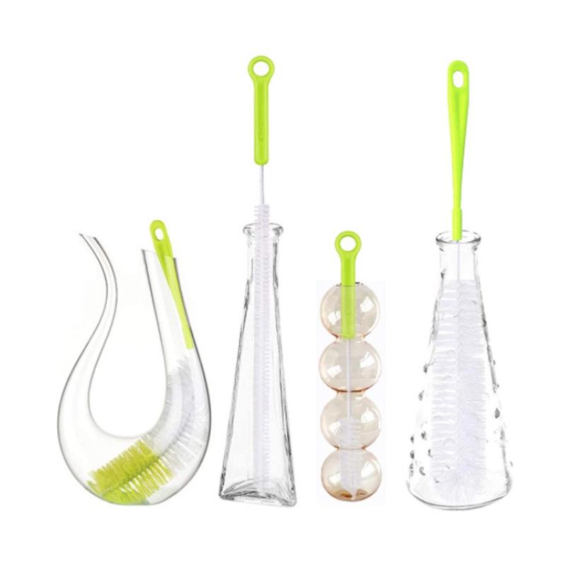 4-Piece Bottle Brush Set: Long Handle Cup and Straw Cleaning Brushes for Kitchen