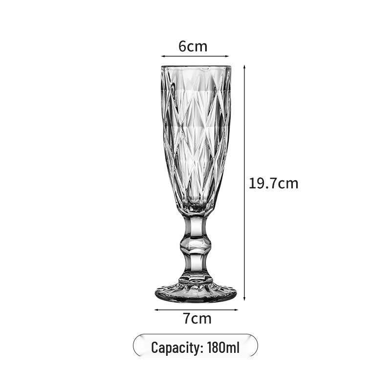 OLOEY Engraved Crystal Champagne & Cocktail Glasses