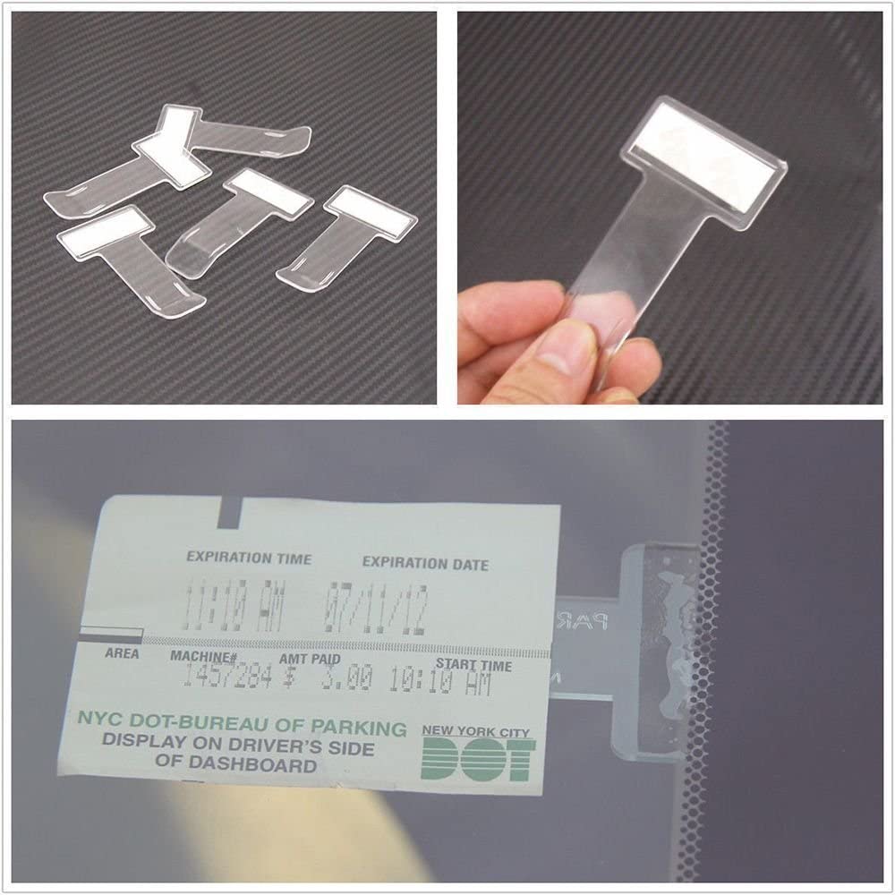 Car Parking Ticket Clip Car Windshield Sticker Fastener Card Bill Holder Car Stop Permit Holder Clip Auto Interior Accessories
