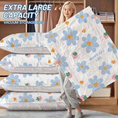 Daisy Style Vacuum Storage Bag, Space Saving Storage Bag, Sealed Bag, Saving 80% of Space, Practical Large Capacity Home Storage Bag