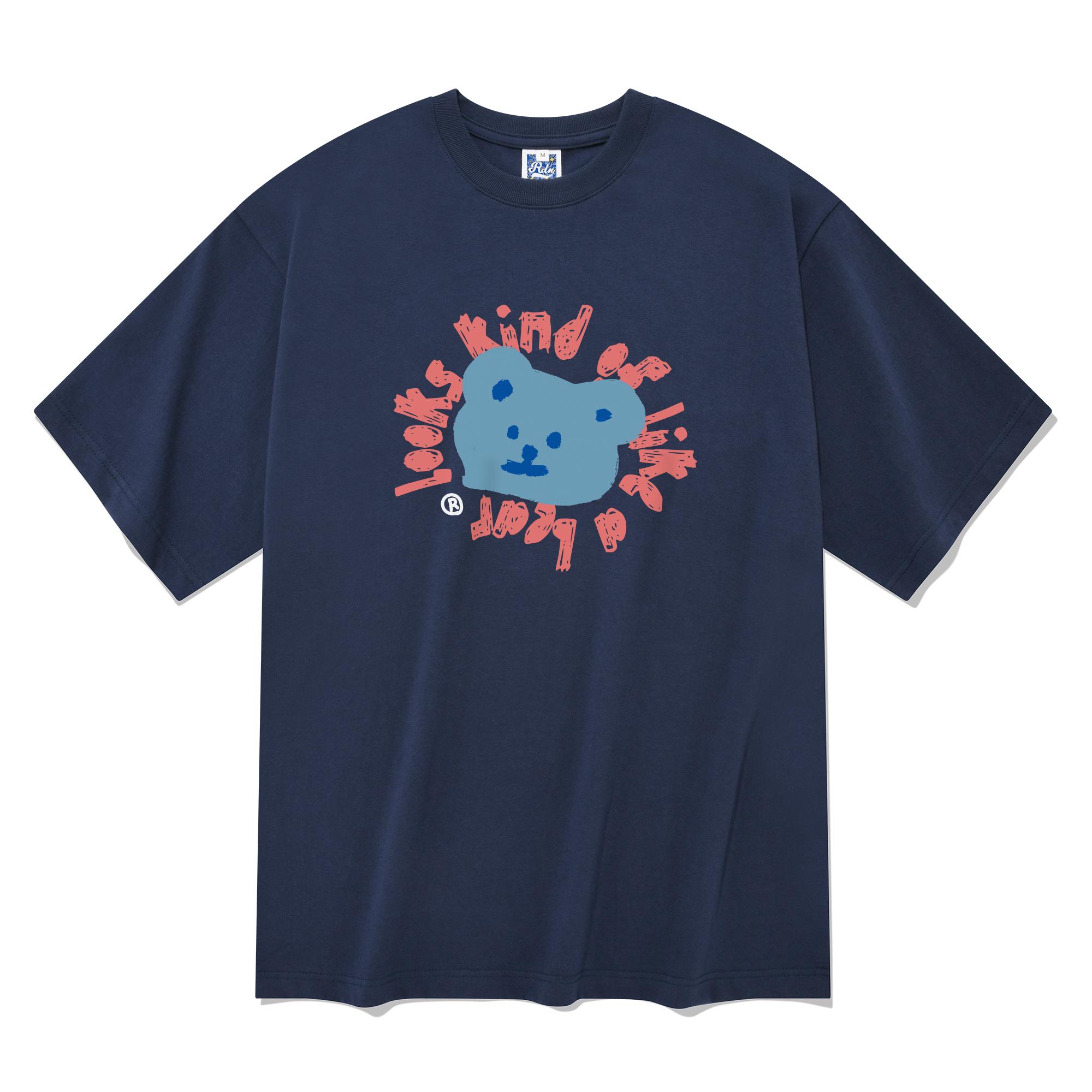 Radineo Like A Bear Short Sleeve T-Shirt Navy L