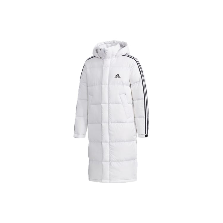 adidas Down Jackets Men's White Hooded Moderate Other EH3991