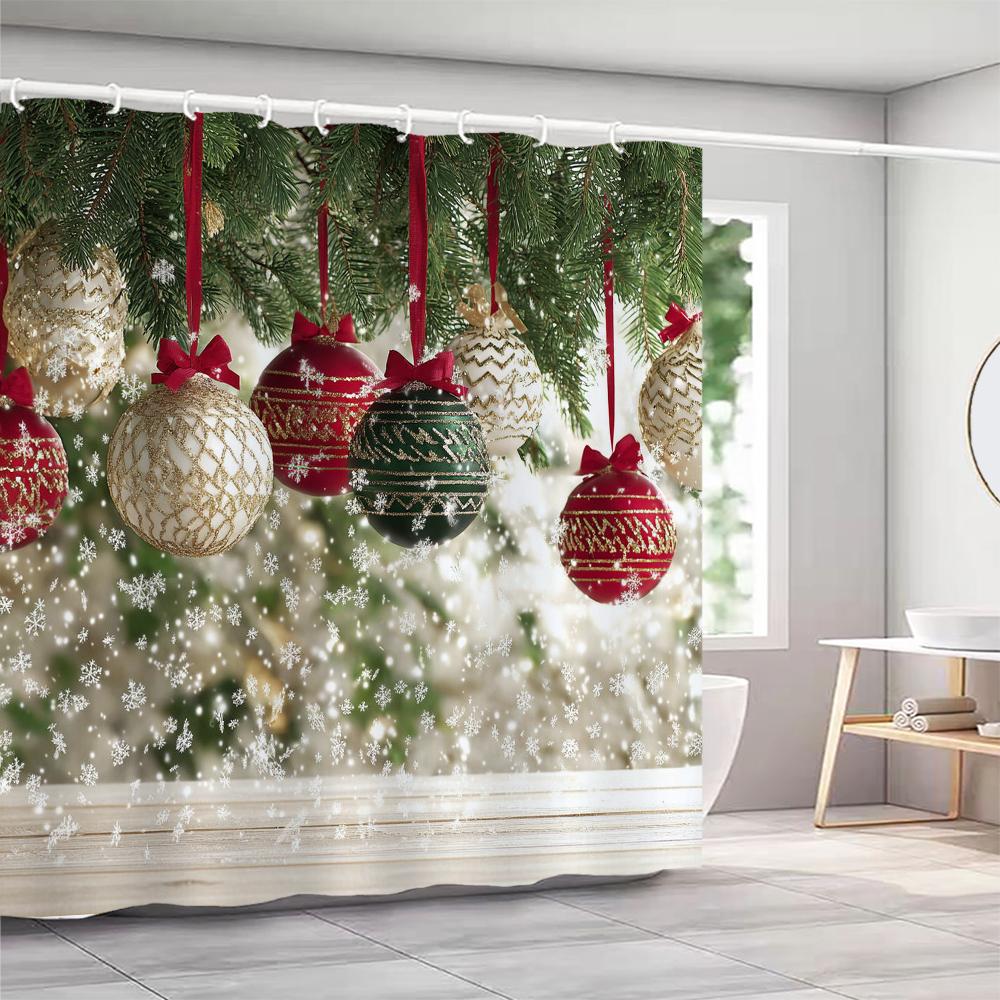 Modern Abstract Art Shower Curtain Partition Hanging Bathroom Curtain with Hooks Washable Home Decoration Curtain