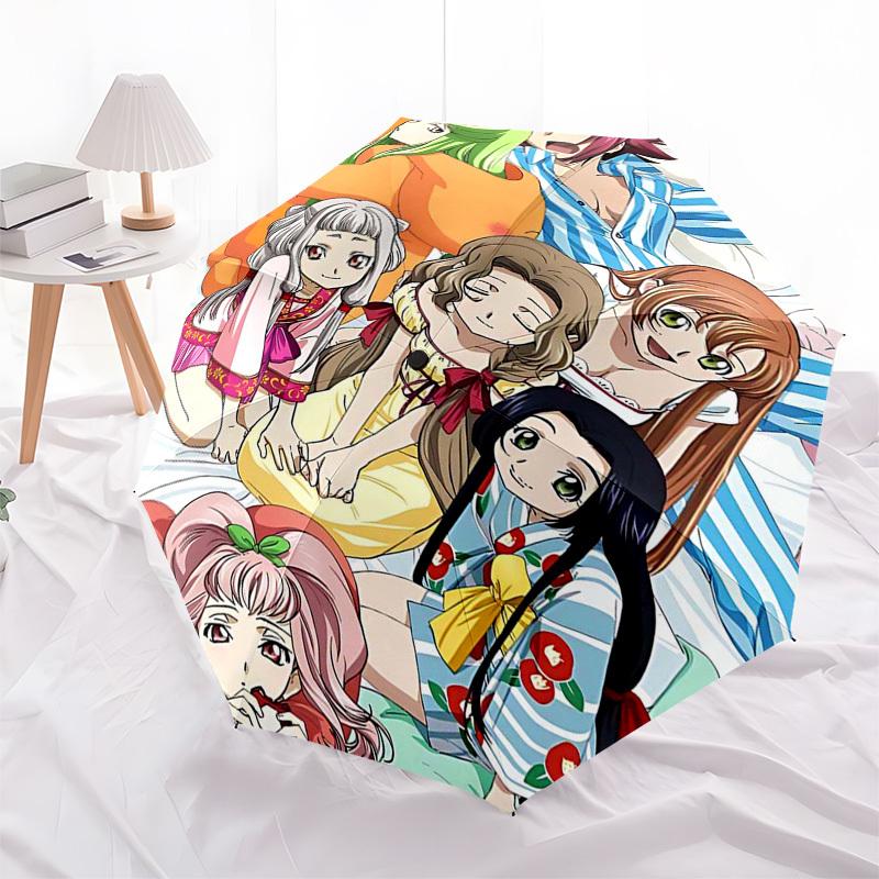 1pc Outdoor Umbrella with Anime Characters | Automatic Opening & Closing | Portable 3-Fold Design | Iron Frame | Perfect Gift for Fans, Travelers