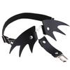 Punk Heart Leather Garter Belt with Wings - Street Style Nightclub Halloween Leg Jewelry Clip