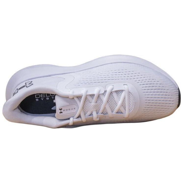 Under Armour Men's Charged Rogue 5 Running Shoes White Black 3028256-100