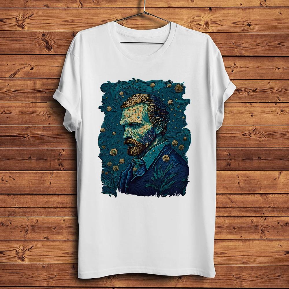 Van Gogh In VanGogh Funny Artistic T Shirt Men, Casual Short Sleeve O-neck Tee Unisex,Streetwea