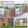 Outdoor Wooden Partition Planter Fence