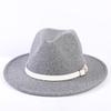 Popular European and American high-end wool top hat, men's and women's fashion versatile elegant top hat jazz hat