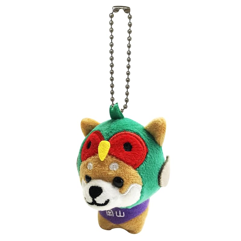 

[LamPlanning] Traveling Mameshiba key ring mascot ball chain back charm cute Fluffy dog Shiba Inu Mameshiba Healing (Pheasant version)