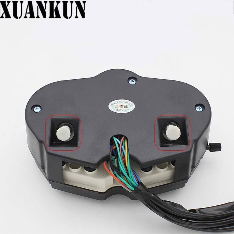 XUANKUN Motorcycle Odometer Instrument 125K Meter Assembly HJ125-A/R Meter Tachometer Assembly