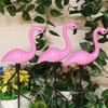 3pcs Outdoor Solar Lights Flamingo Garden Led Stake Light Pathway Lawn Yard Landscape Halloween Christmas Decorative Lights