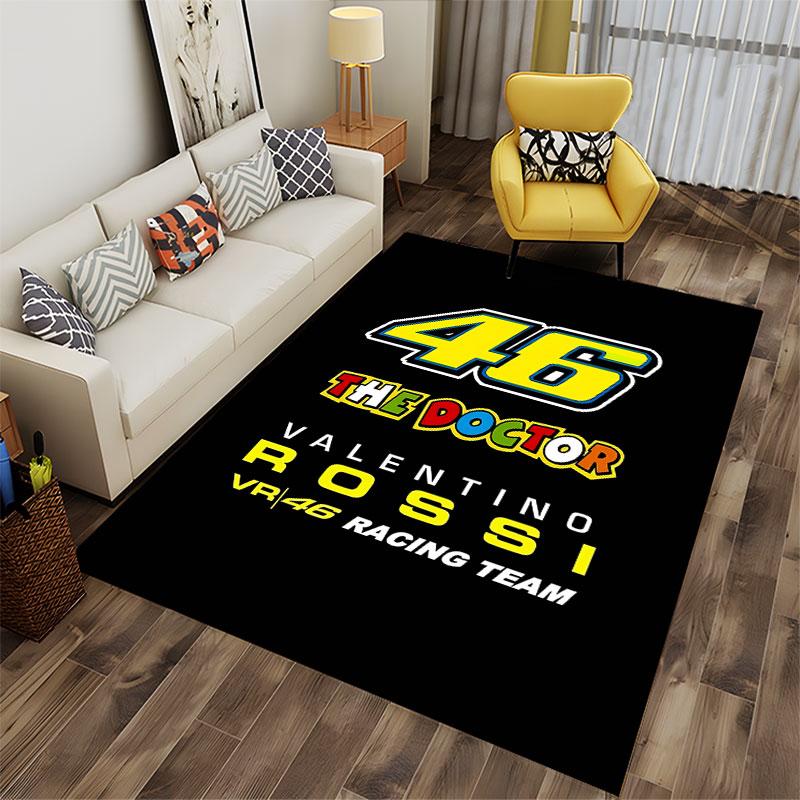 Valentino Rossi Racing Logo Carpet Suitable As a Non-slip Mat for the Living Room or Bedroom Sofa