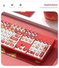 Sakura Esports 104-Key Wired Mechanical Keyboard for Girls - PBT Translucent Design, Universal for Office Use