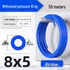 Zhuo Ji 8mm High-Pressure Transparent PU Air Hose for Air Compressors (Sizes: 4/6/10/12/14/16)