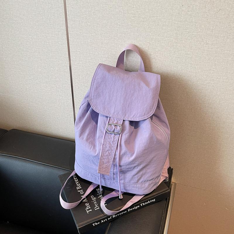 Casual Lightweight Cloth Bag Women's New Simple and Versatile Backpack Large-capacity Outdoor Sports Backpack