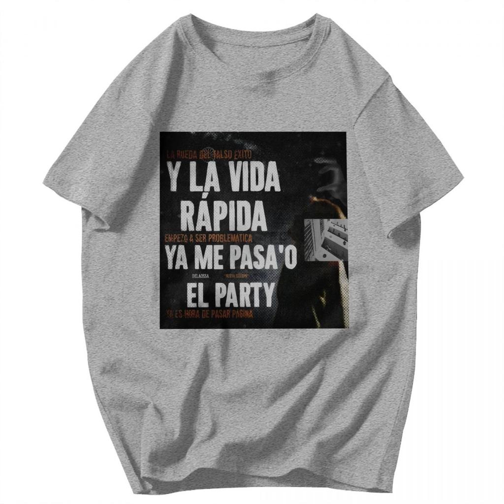 Men T Shirt Rapper Delaossa NUEVA SEASON La Madruga Merch Summer Y2K Graphic Quality Unisex Clothing T Shirts