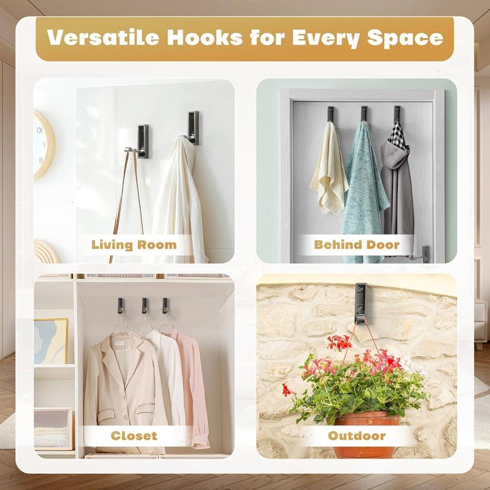 Heavy Duty Foldable Coat Hooks Wall Mounted Fold Up Hooks Folding Wall Hook  for Wall Hanging Coat