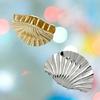 Distinctive Shell Shapes Hair Clip Elegant Hair Clamps Chic Alloy Shell Shapes Hair Clip Accessory for Women's Hair